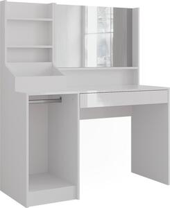 Toaletní stolek Vicco Sherry Bílá/bílý vysoký lesk 119.8 cm 3 díly, Model 57598
