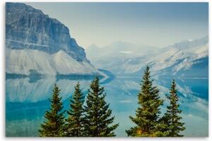 Obraz na plátně, Mountains Lake Natura - 60x40 cm