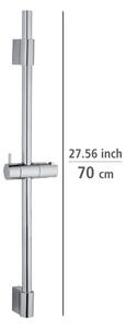 Nástěnná sprchová tyč z nerezové oceli v leskle stříbrné barvě 70 cm Classic – Wenko