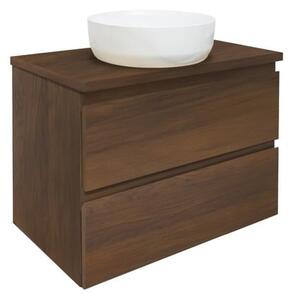 Koupelnová skříňka s krycí deskou SAT B-Way 59x50x45 cm ořech mat BWAY260NUTDESK