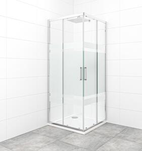Sprchový kout čtverec 80x80 cm SAT TEX SATBKTEXQ80CRS
