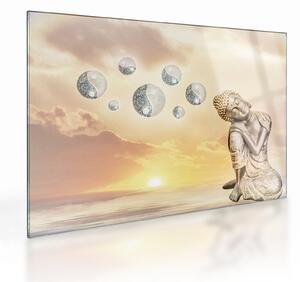 Skleněný obraz - Čas meditace (70x50 cm)