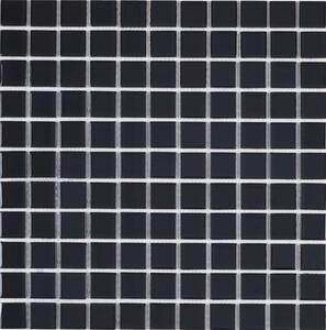 Skleněná mozaika Premium Mosaic černá 30x30 cm lesk MOS25BK