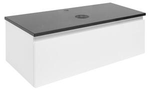 Koupelnová skříňka s krycí deskou SAT B-WAY 99x30x45 cm bílá lesk BWAY100WZ