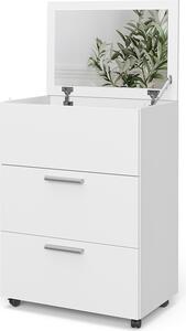 Toaletní stolek Vicco Hanna Bílá 65.8 cm se 2 zásuvkami, Model 41510