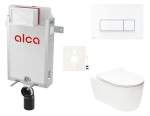 Cenově zvýhodněný závěsný WC set Alca k zazdění + WC Glacera Alfa SIKOAA7