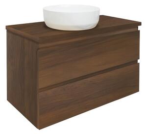 Koupelnová skříňka s krycí deskou SAT B-Way 99x50x45 cm ořech mat BWAY2100NUTDESK
