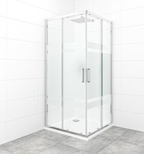 Sprchový kout čtverec 90x90 cm SAT TEX SATBKTEXQ90CRS