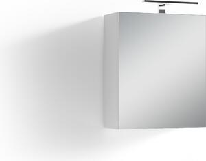 ByLIVING Zrcadlová skříňka Spree, šířka 50 cm, s LED osvětlením, s vypínačem a zásuvkou, koupelnová skříňka se zrcadlovými dvířky