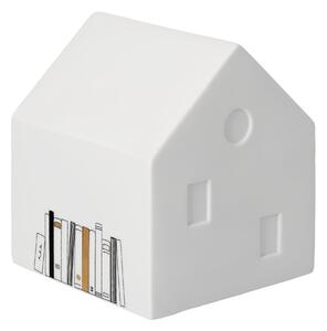 Porcelánový LED svítící domeček Books