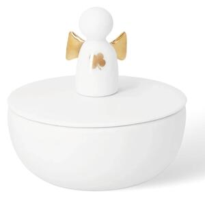 Porcelánová úložná dózička Angel