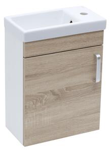 Koupelnová skříňka s umyvadlem Naturel Vario Dekor 40x50x22 cm dub bardolíno mat VARIO240BIDB