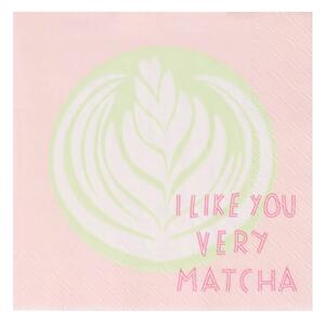 Papírové ubrousky I like you very Matcha – set 20 ks
