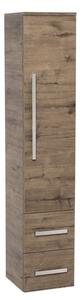 Koupelnová skříňka vysoká SAT Cube Way 32,5x162,5x33 cm dub wellington CUBE3CHV35DW