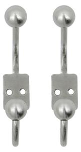 Kovový háček Ball Silver Finish – set 2 ks