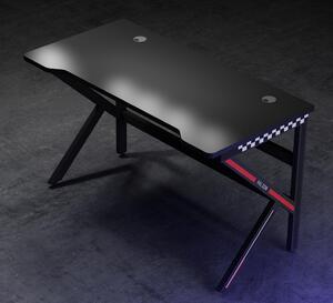 GAMER 1 herní stůl černý/červený 120x60