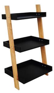 Set poličky a nosníků Naturel Home černá/ořech mat 53,5x98x40 cm HOMEP3C