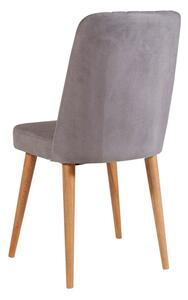 Šedá sametová jídelní židle Stormi Sandalye – Kalune Design