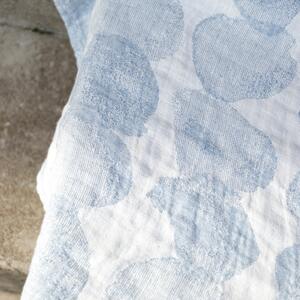 Lněný ručník Sade, modrý rain, Rozměry 95x180 cm