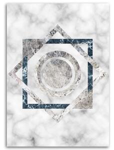 Obraz na plátně Mramorové geometrické tvary - 80x120 cm