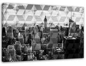Obraz na plátně Panorama města - 60x40 cm