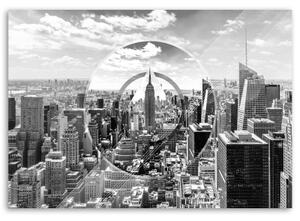 Obraz na plátně New York City černobíle - 60x40 cm