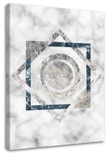 Obraz na plátně Mramorové geometrické tvary - 60x90 cm