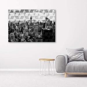 Obraz na plátně Panorama města - 60x40 cm