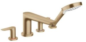 Vanová baterie Hansgrohe Talis E se sprchovým setem kartáčovaný bronz 71748140