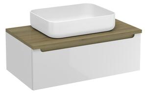 Koupelnová skříňka pod umyvadlo Naturel Stilla 80x30x45 cm bílá STILLAD08005DBK