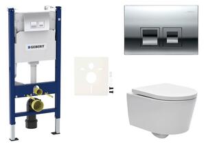 Cenově zvýhodněný závěsný WC set Geberit do lehkých stěn / předstěnová montáž+ WC SAT Brevis SIKOGESBRED35