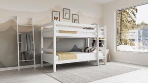 Patrová postel Masterwood LENNY V140 - masiv buk bílá