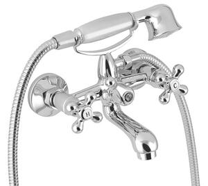 Vanová baterie Novaservis Titania Retro II se sprchovým setem 150 mm chrom 99121,0