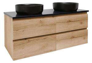 Koupelnová skříňka s krycí deskou SAT B-Way 119x50x45 cm dub mat BWAY2120OAKTK