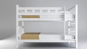 Patrová postel Masterwood MARIO - masiv buk bílá