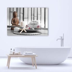 Obraz na plátně Buddha Brown Zen lázně - 120x80 cm