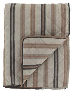 Latté přehoz s pruhy Aix Vintage Quilt - 130*180 cm - Chic Antique