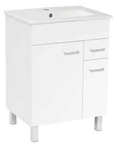 Koupelnová skříňka s umyvadlem Multi 60x46 cm bílá SPPONZA