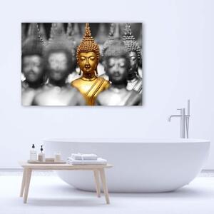 Obraz na plátně Gold Buddha Zen Spa - 60x40 cm
