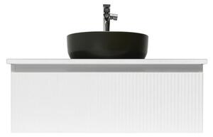 Koupelnová skříňka s umyvadlem a baterií SAT Evolution 98x30x44,8 cm bílá mat SATEVO100WMDBUC