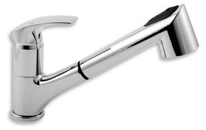 Dřezová baterie Novaservis Metalia 57 s vytahovací sprškou, 2 proudy chrom 57081.0