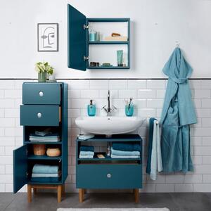 Tmavě modrá lakovaná koupelnová skříňka Tom Tailor Color Bath 100 x 40 cm