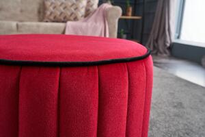 Atelier del Sofa Taburet Lindy Puf - Red, Červená