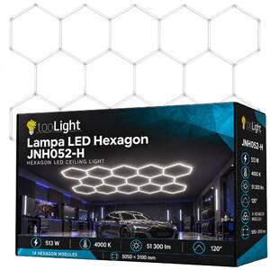Toolight Toolight, LED stropní svítidlo HEXAGON, JNH052-H, bílá, OSW-56244