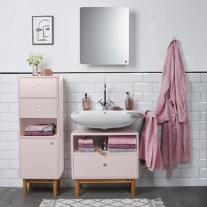 Růžová lakovaná koupelnová skříňka Tom Tailor Color Bath 100 x 40 cm