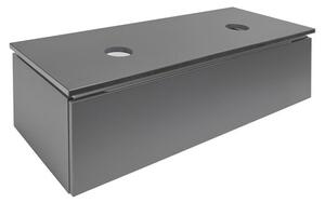 Koupelnová skříňka SAT Feel 120x30x46 cm antracit mat SATFEEL120ANTD