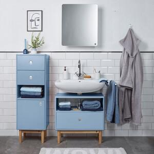 Světle modrá lakovaná koupelnová skříňka Tom Tailor Color Bath 100 x 40 cm