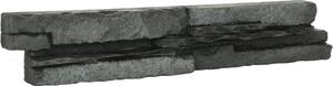 Obklad Vaspo kámen považan černá 6,7x37,5 cm reliéfní V53201
