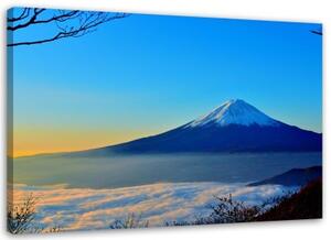Obraz na plátně Krajina hory Fudži - 100x70 cm