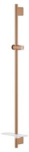 Sprchová tyč GROHE Rainshower SmartActive na stěnu s poličkou kartáčovaný Warm Sunset 26603DL0